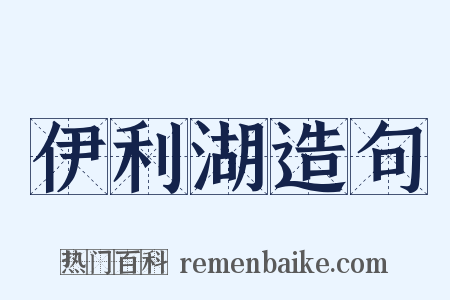 伊利湖造句是什么意思的图片